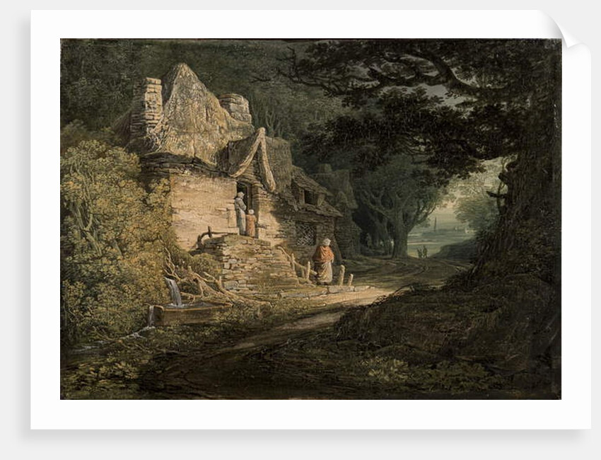 A Cottage by a Woodland Path, 1797 by William Payne