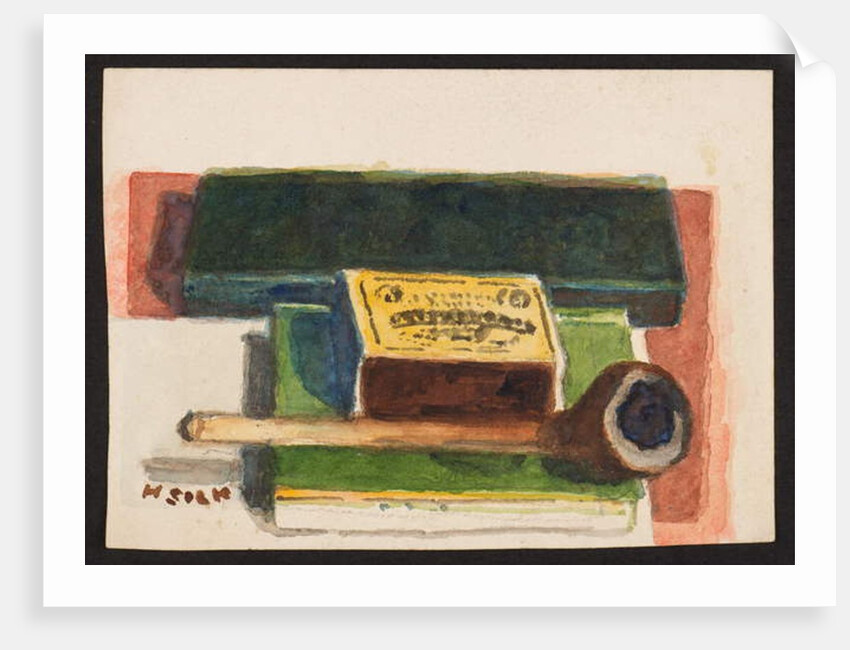 Matches and pipe, c.1930 by Henry Silk
