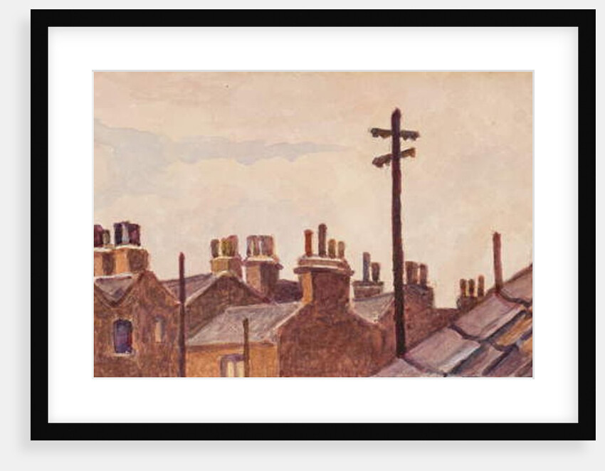 Roof-tops from Rounton Road, c.1930 by Henry Silk