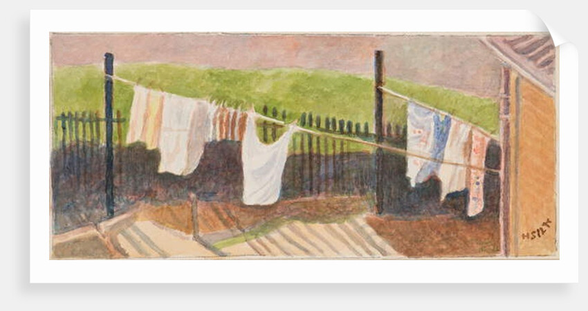 Rounton Road washing lines, c.1930 by Henry Silk
