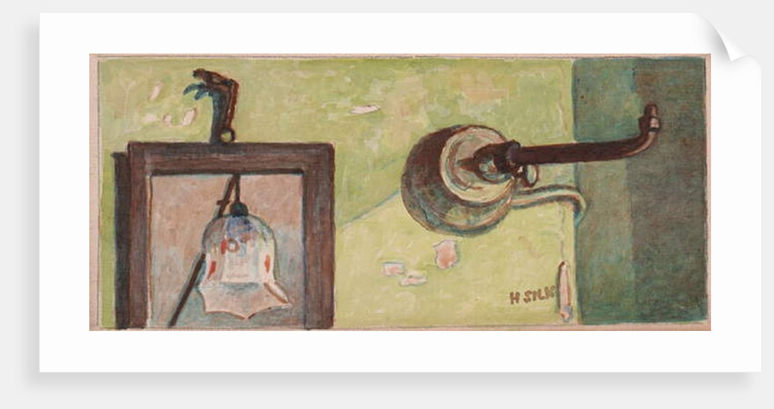 Gas fitting and mirror, c.1930 by Henry Silk