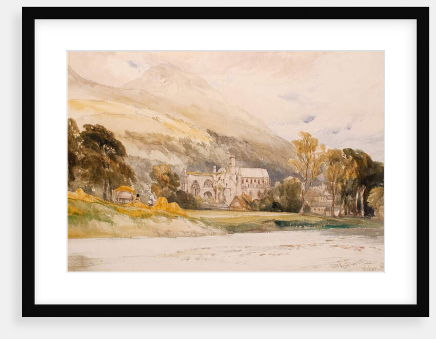 Scotland: Melrose Abbey, 1842 by William Callow