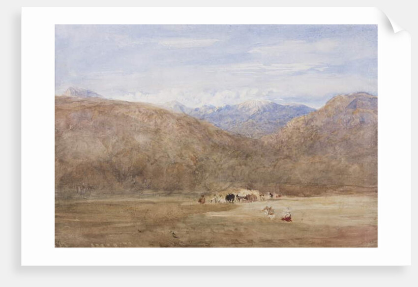 Cader Idris and Mynydd Moel from a meadow on the Mawwdach near Dolgellan, c.1840 by David Cox