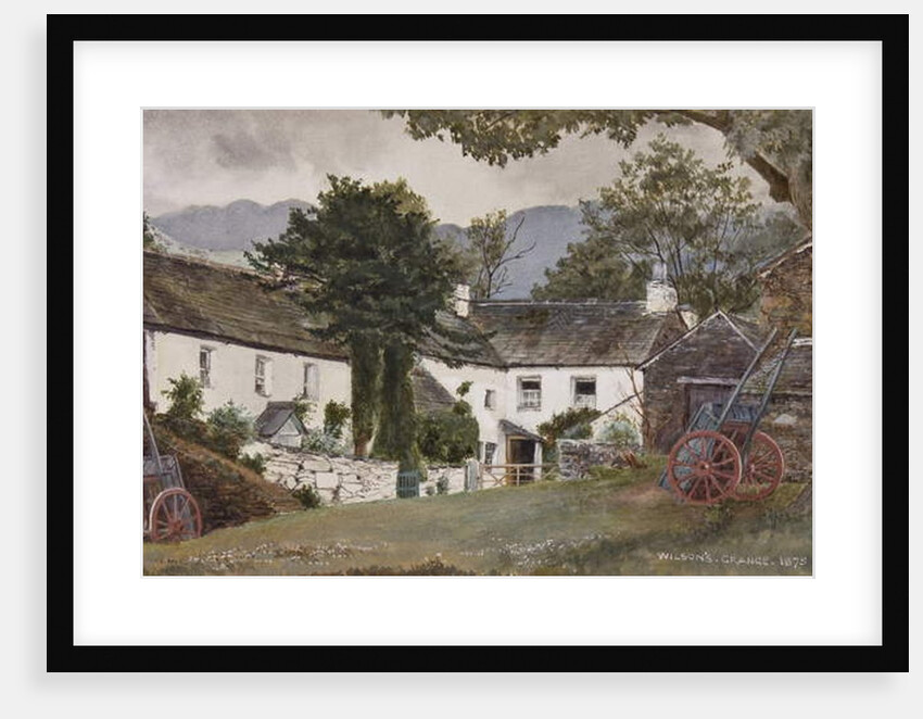 Grange over Sands: Wilsons Farm, Lindale, 1875 by English School