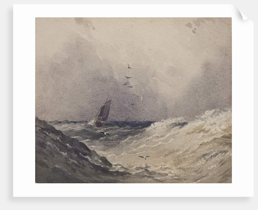 Sailing boat before a storm, c.1830 by Anthony Vandyke Copley Fielding