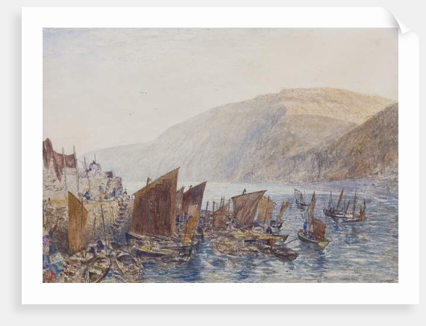 Clovelly Harbour by Alfred William Hunt