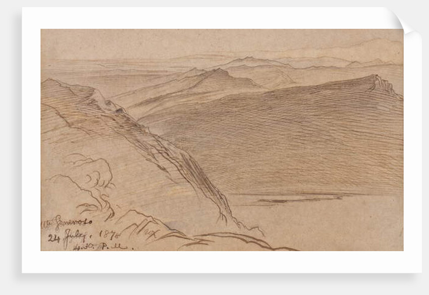 Monte Generoso, 1878 by Edward Lear