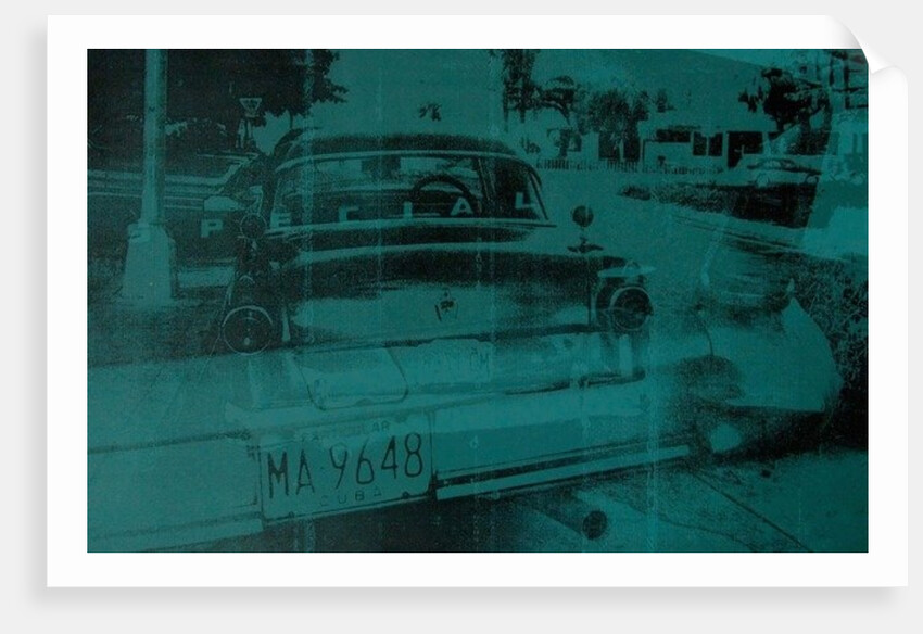 Abstract green car, 2014 by David Studwell