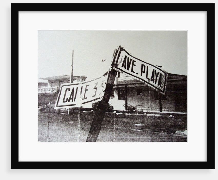 Black and white street sign, 2014 by David Studwell