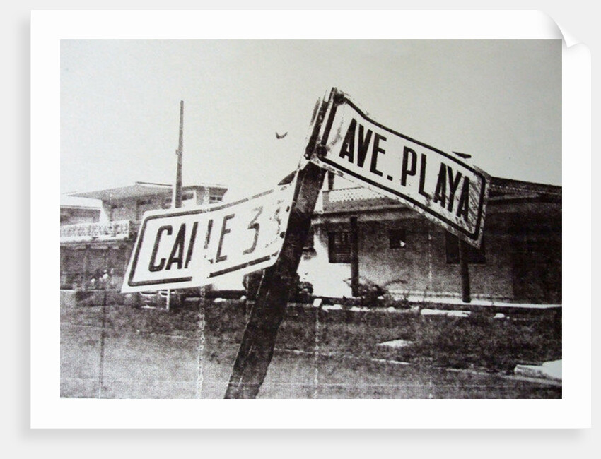 Black and white street sign, 2014 by David Studwell