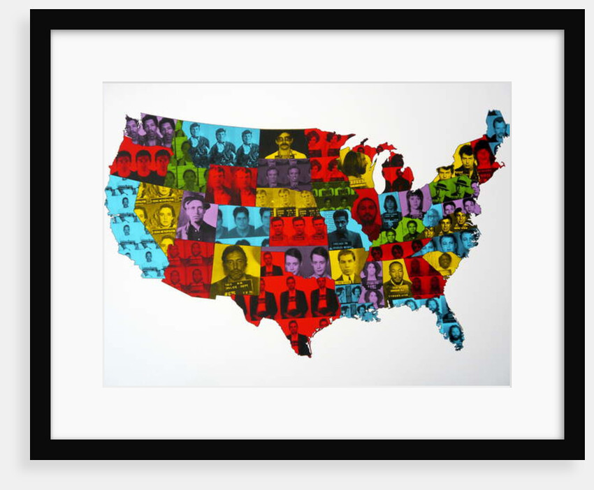Celebrity Arrest Map, 2016 by David Studwell