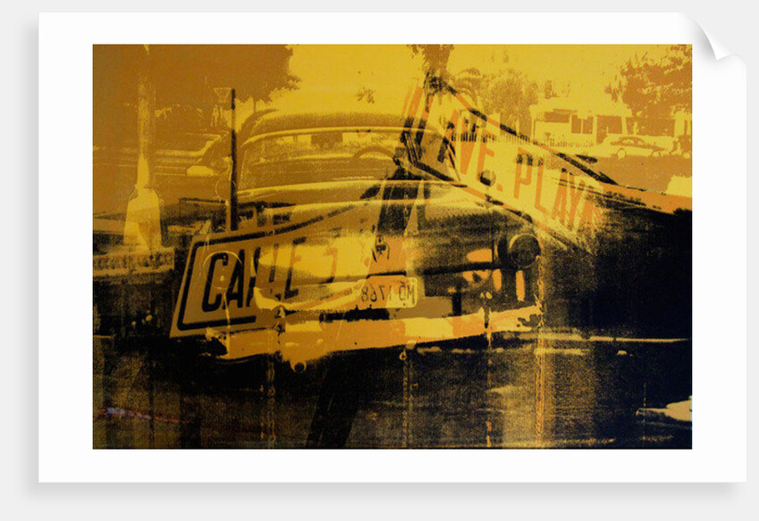Yellow Car and Street Sign, 201 by David Studwell