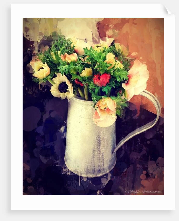 Anemones in Jug, 2014 by AlyZen Moonshadow