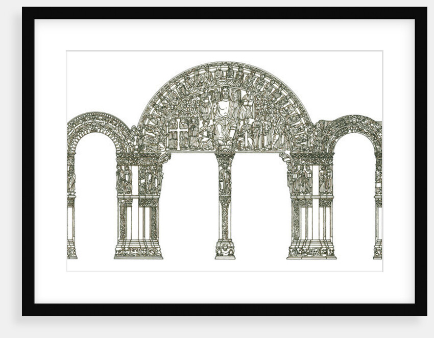 Portico de la Gloria. Santiago de Compostela Cathedral, Spain by Fernando Aznar Cenamor