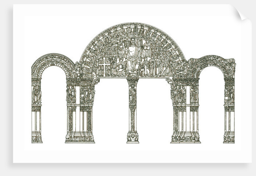 Portico de la Gloria. Santiago de Compostela Cathedral, Spain by Fernando Aznar Cenamor