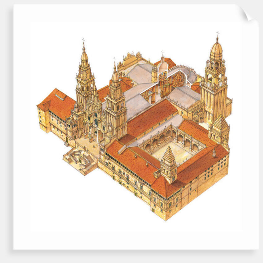 Santiago de Compostela Cathedral. Spain by Fernando Aznar Cenamor