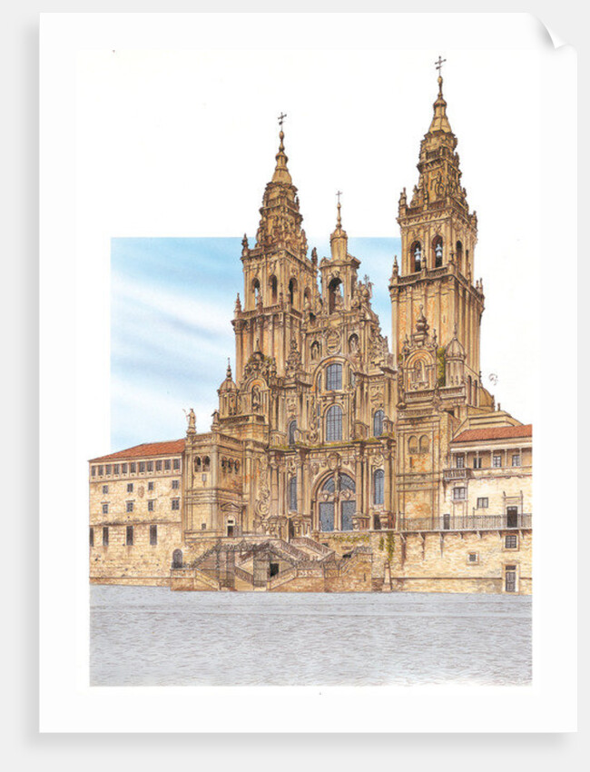 Santiago de Compostela. Western façade. Spain, 2014 by Fernando Aznar Cenamor