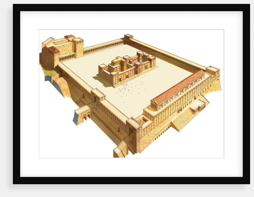 Temple in Jerusalem. Herod's Temple by Fernando Aznar Cenamor