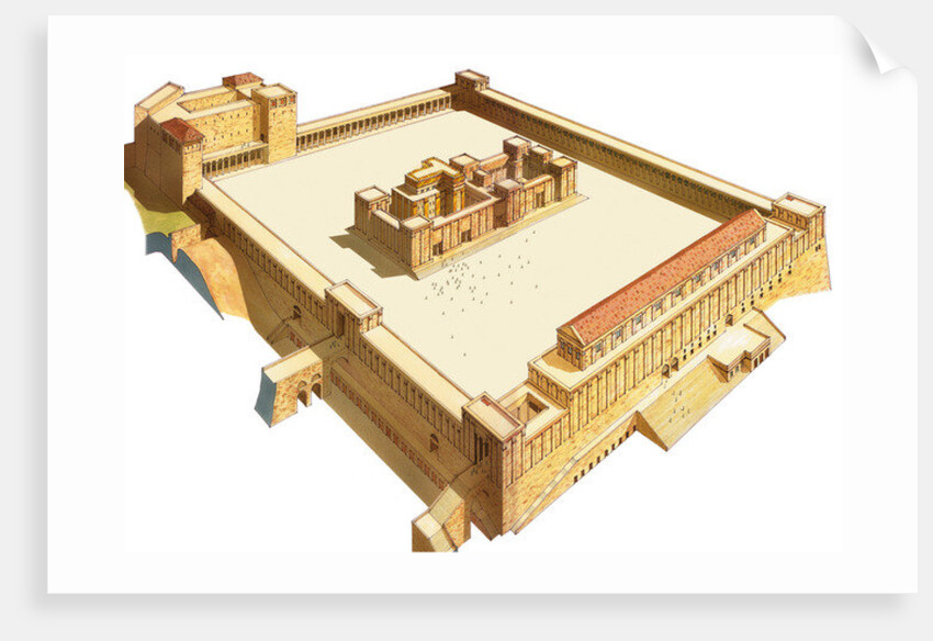 Temple in Jerusalem. Herod's Temple by Fernando Aznar Cenamor