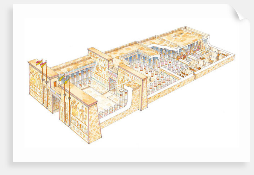 Egyptian Temple by Fernando Aznar Cenamor