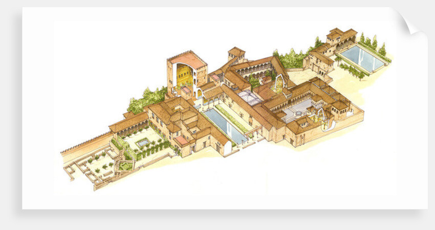 Alhambra, Granada, Spain. Royal palaces by Fernando Aznar Cenamor