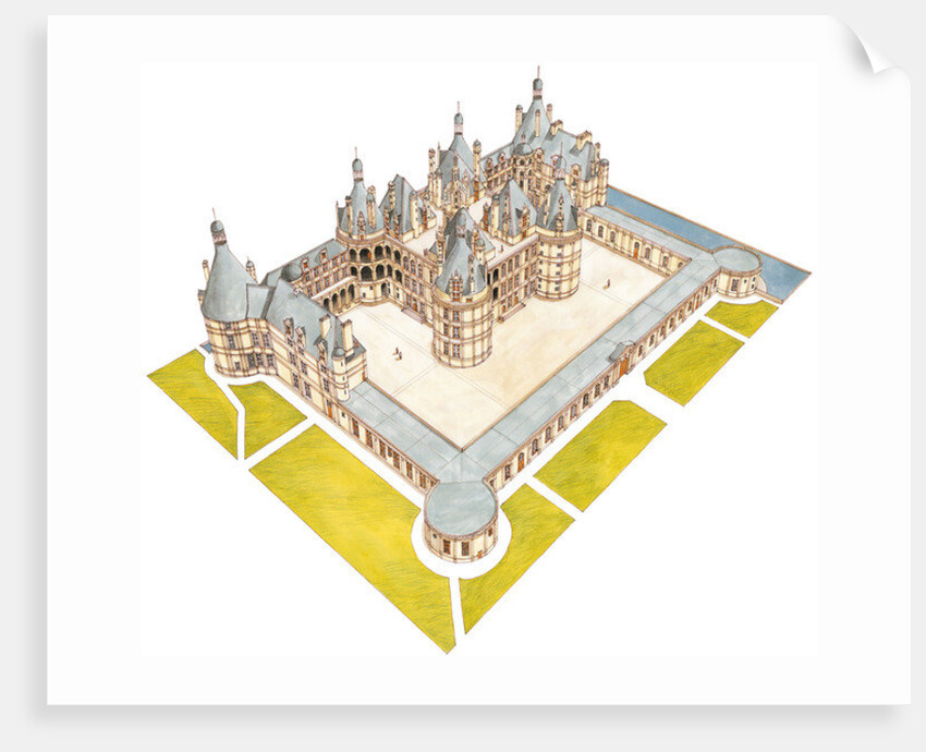 Chateau de Chambord, Chambord, Loir-et-Cher, France by Fernando Aznar Cenamor