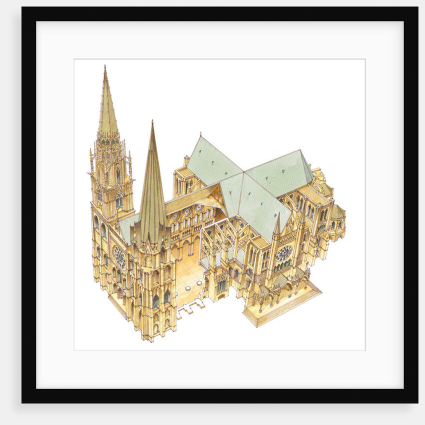 Chartres Cathedral. France by Fernando Aznar Cenamor