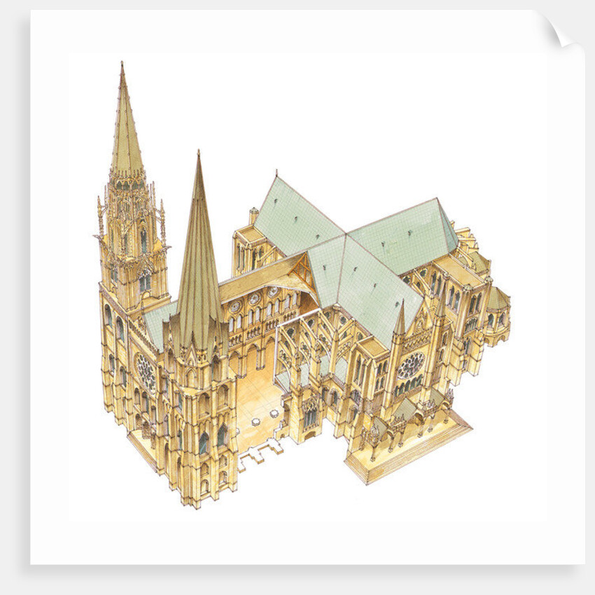 Chartres Cathedral. France by Fernando Aznar Cenamor