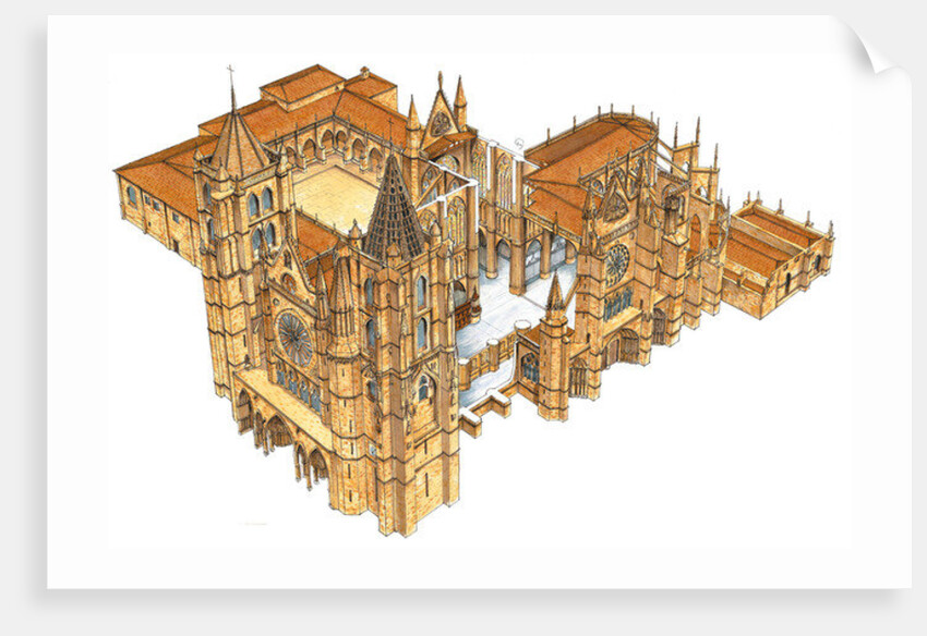 Leon Cathedral. Spain by Fernando Aznar Cenamor