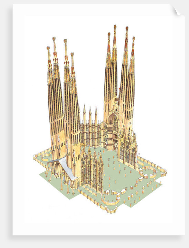 The Holy Family, Antonio Gaudi. Barcelona, Spain by Fernando Aznar Cenamor