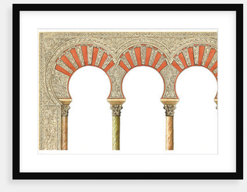 Spanish islamic caliphate art. Arches, capitals and columns by Fernando Aznar Cenamor
