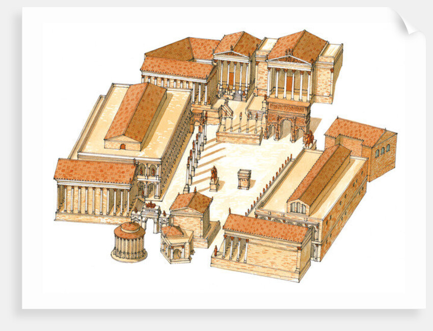 Imperial Forum. Rome. Aerial view by Fernando Aznar Cenamor