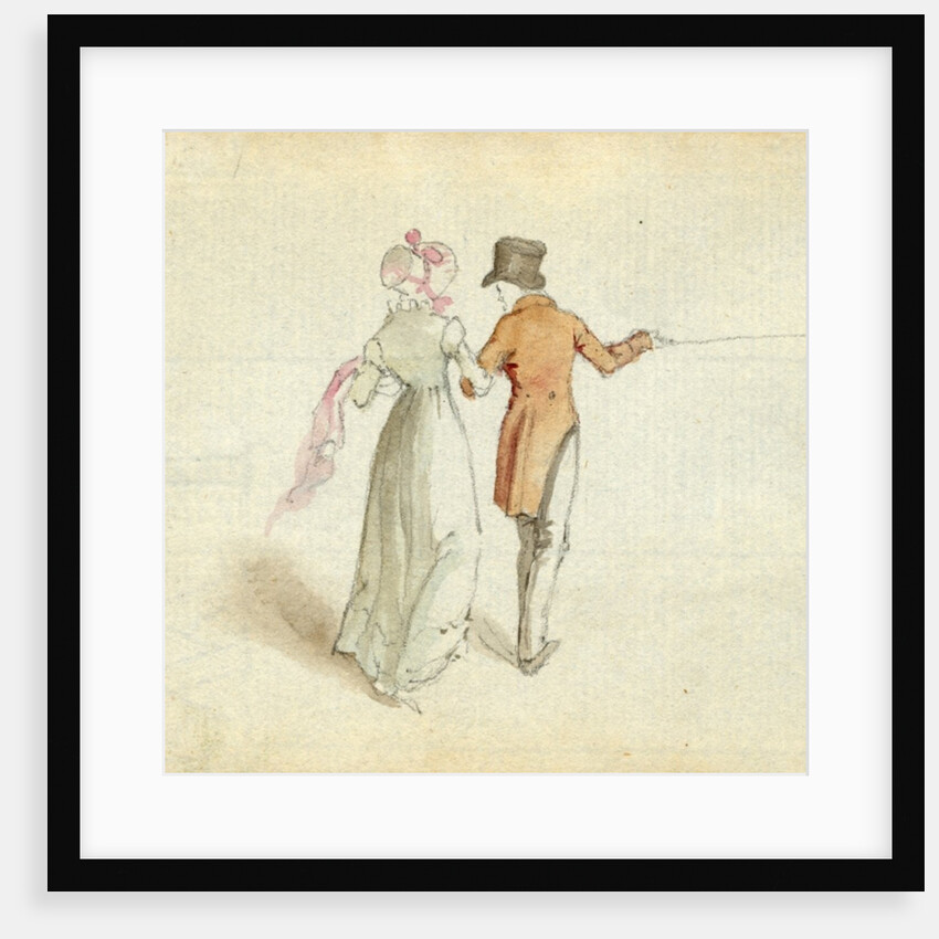 A couple strolling, c.1825 by English School