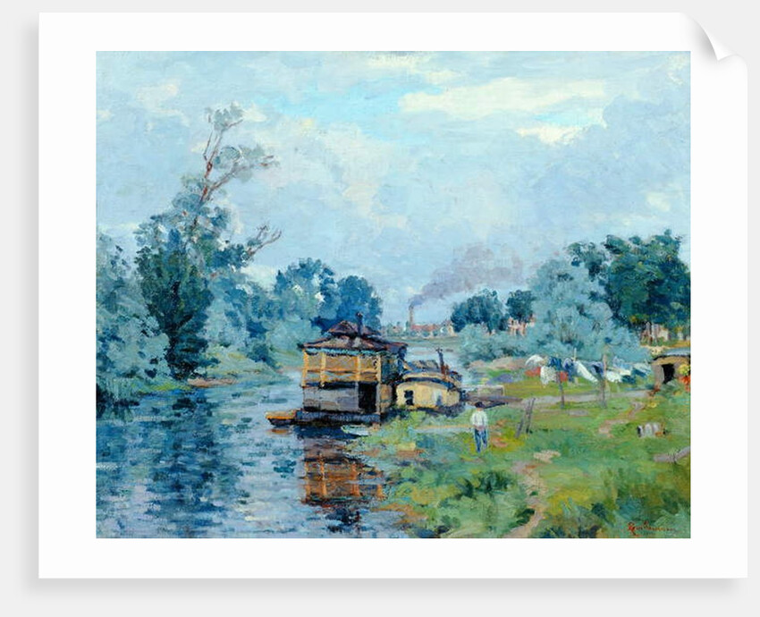 River Landscape by Jean Baptiste Armand Guillaumin