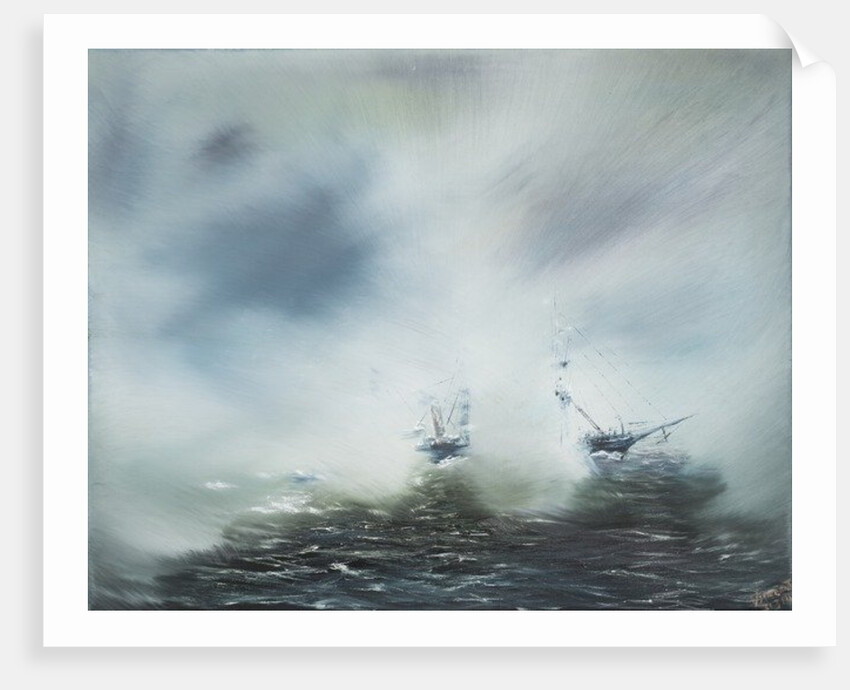 Clearing in sea mist Scott en route to Antarctica January 1902, 2014, by Vincent Alexander Booth