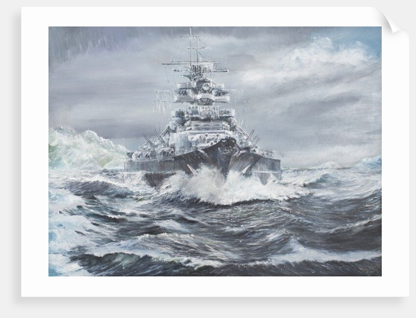 Bismarck off Greenland coast, 23 May 1941, 2007 by Vincent Alexander Booth