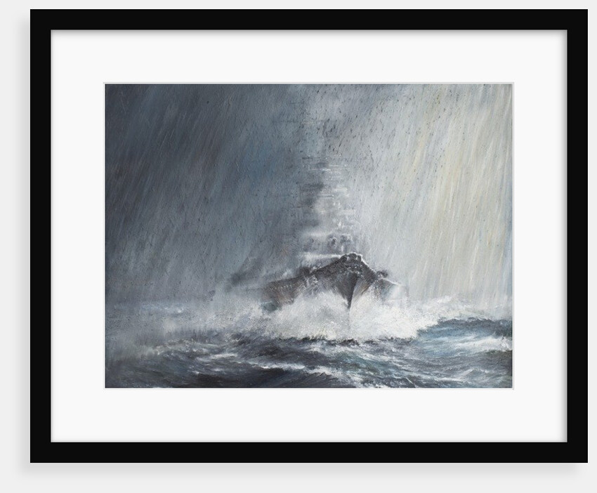 Bismarck 'through curtains of Rain Sleet & Snow' 22/05/1941, 2007 by Vincent Alexander Booth