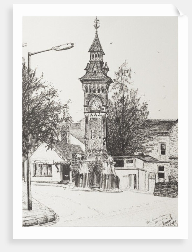 Clock Tower Hay on Wye, 2007 by Vincent Alexander Booth