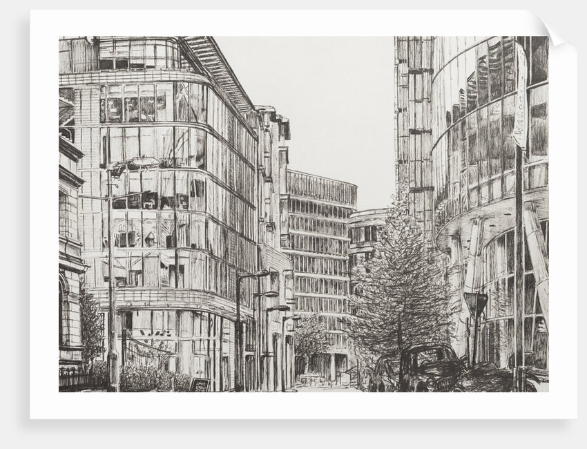 Manchester Deansgate view from cafe, 2010, by Vincent Alexander Booth