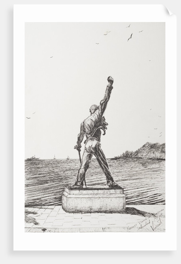 Freddie Mercury Statue Montreux Switzerland, 2009 by Vincent Alexander Booth