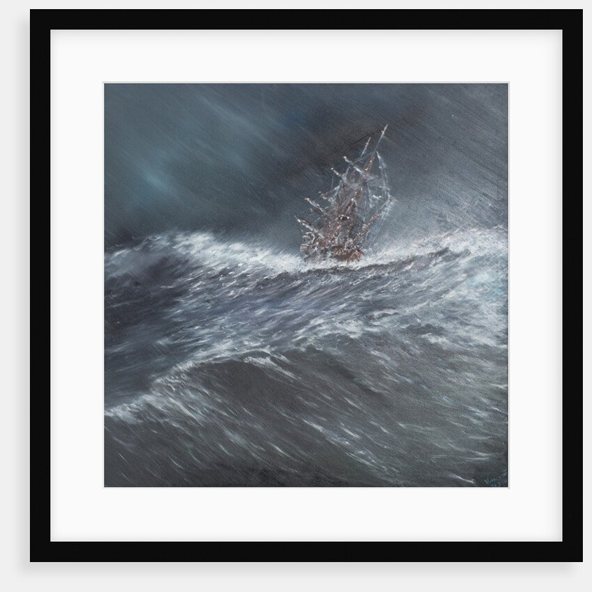 Beagle in a storm off Cape Horn 24th December 1832, 2014 by Vincent Alexander Booth