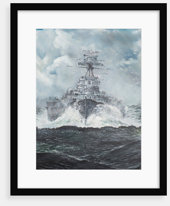 HMS Hood heads for Bismarck 23rd May 1941, 2014 by Vincent Alexander Booth