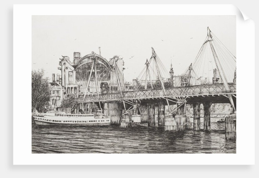 Hungerford Bridge London, 2006, by Vincent Alexander Booth