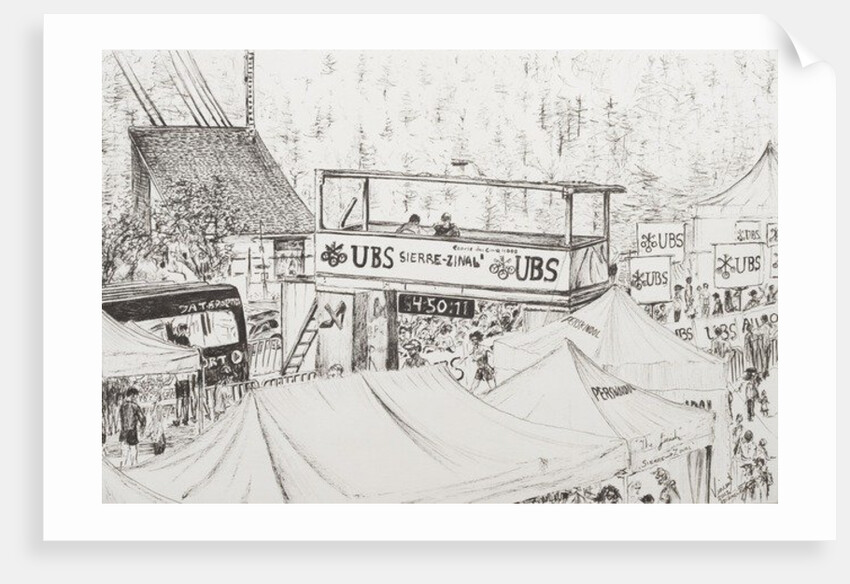 Sierre to Zinal Mountain Race, The Finish by Vincent Alexander Booth