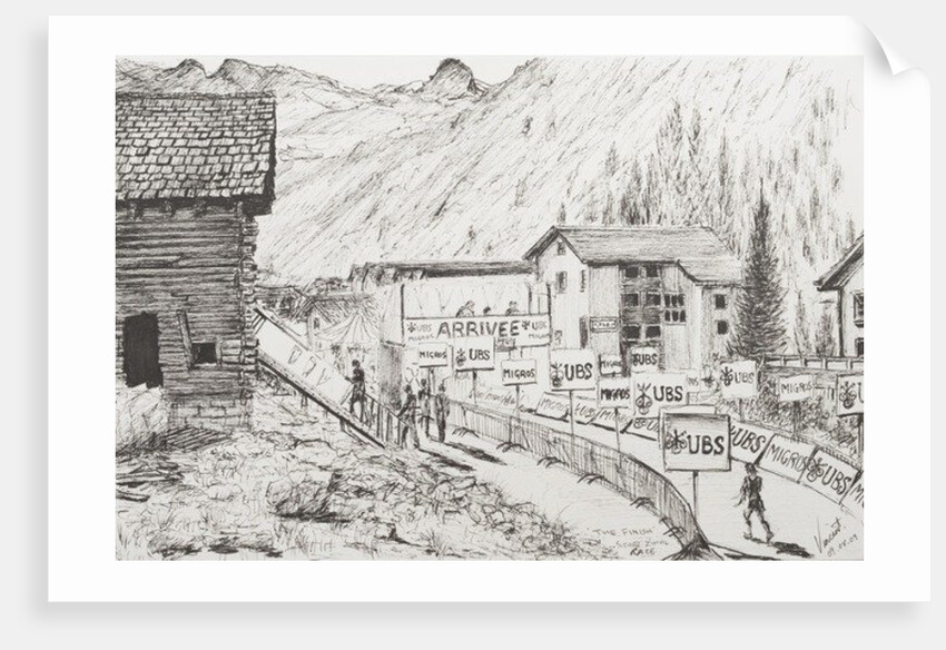 Sierre to Zinal Mountain Race, The Finish, 2009 by Vincent Alexander Booth