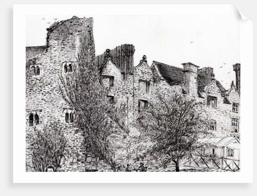 Castle ruin Hay on Wye, 2007 by Vincent Alexander Booth