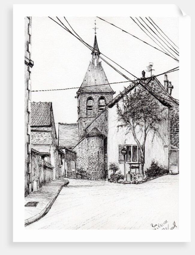 Church in Laignes France, 2007 by Vincent Alexander Booth
