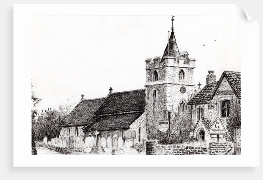 Brighstone Church I.O.W., 2008 by Vincent Alexander Booth