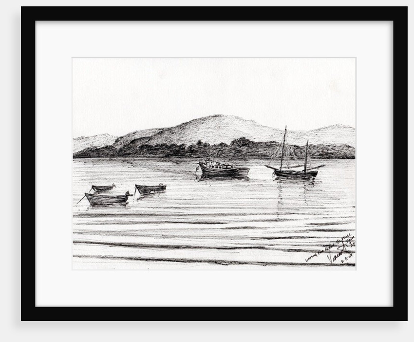 Boats off Iona, 2007 by Vincent Alexander Booth
