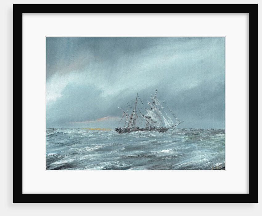 The Mary Celeste adrift December 5th 1872, 2016 by Vincent Alexander Booth